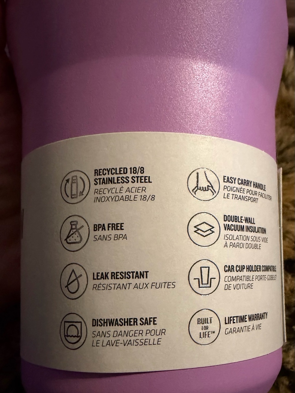 Stanley Iceflow Flip Straw Tumbler - Lavender Pink 20oz NWT - Picture 11 of 15